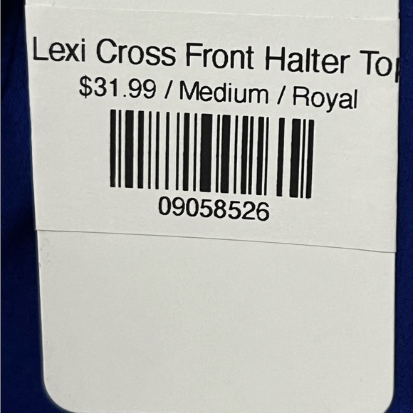 *NWT* 2 Hearts “Lexi Cross front Halter Top” - Picture 8 of 10